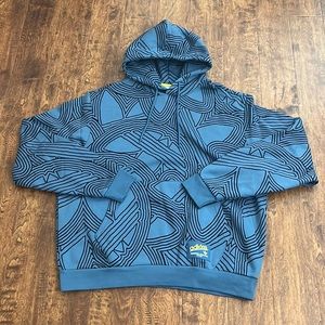 Adidas Originals Print All Over Hoodie Size L